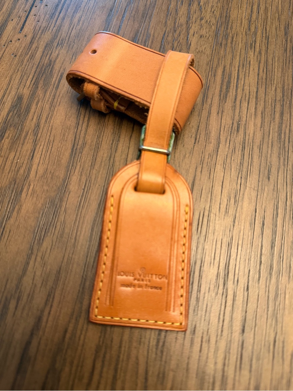 Louis Vuitton Vachetta Luggage Tag and Poignet Handle Strap Set Travel